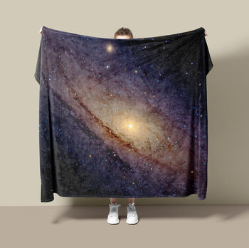Galaxy Fleece Blanket Andromeda Galaxy, 3 of 12