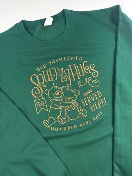 Squeezy Hugs Cafe Embroidered Sweatshirt, 3 of 5
