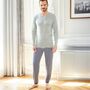 Men's 'Grey Melange' Bamboo Pyjama Set, thumbnail 1 of 4