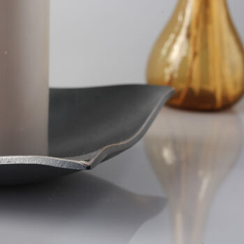 11th Anniversary Hand Forged Square Steel Dish With Smooth Finish, 3 of 9