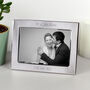 Personalised Silver Plated 7x5 Landscape Photo Frame, thumbnail 1 of 8