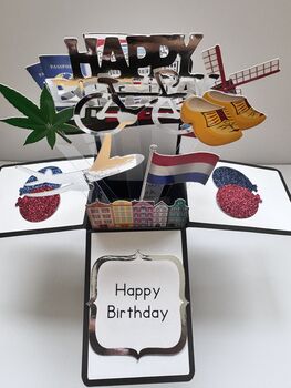 Amsterdam Themed 3D Birthday Card, 6 of 7
