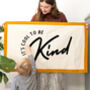 It's Cool To Be Kind Fabric Wall Hanging, thumbnail 1 of 5