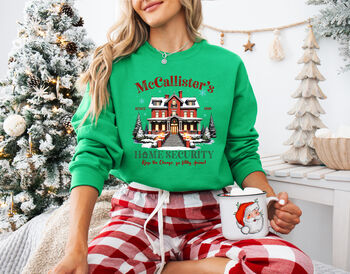 Mc Callister's Home Security Christmas Sweatshirt, 5 of 11
