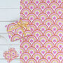 Cosmos Pink Flower Gift Wrap Set, thumbnail 2 of 4