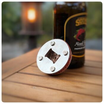 Personalised Cricket Ball Bottle Opener Cricket Gift, 6 of 12