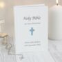 Personalised Silver Leaf Cross Bible, thumbnail 1 of 6