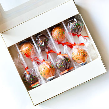 Gift Box Of Eight Chocolate Halloween Cake Pops, 6 of 7