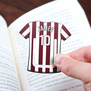 Personalised Football Team Mini Bookmark, 9 of 11