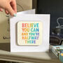 Exam Congratulations Coaster Card Watercolour Quotes, thumbnail 5 of 7