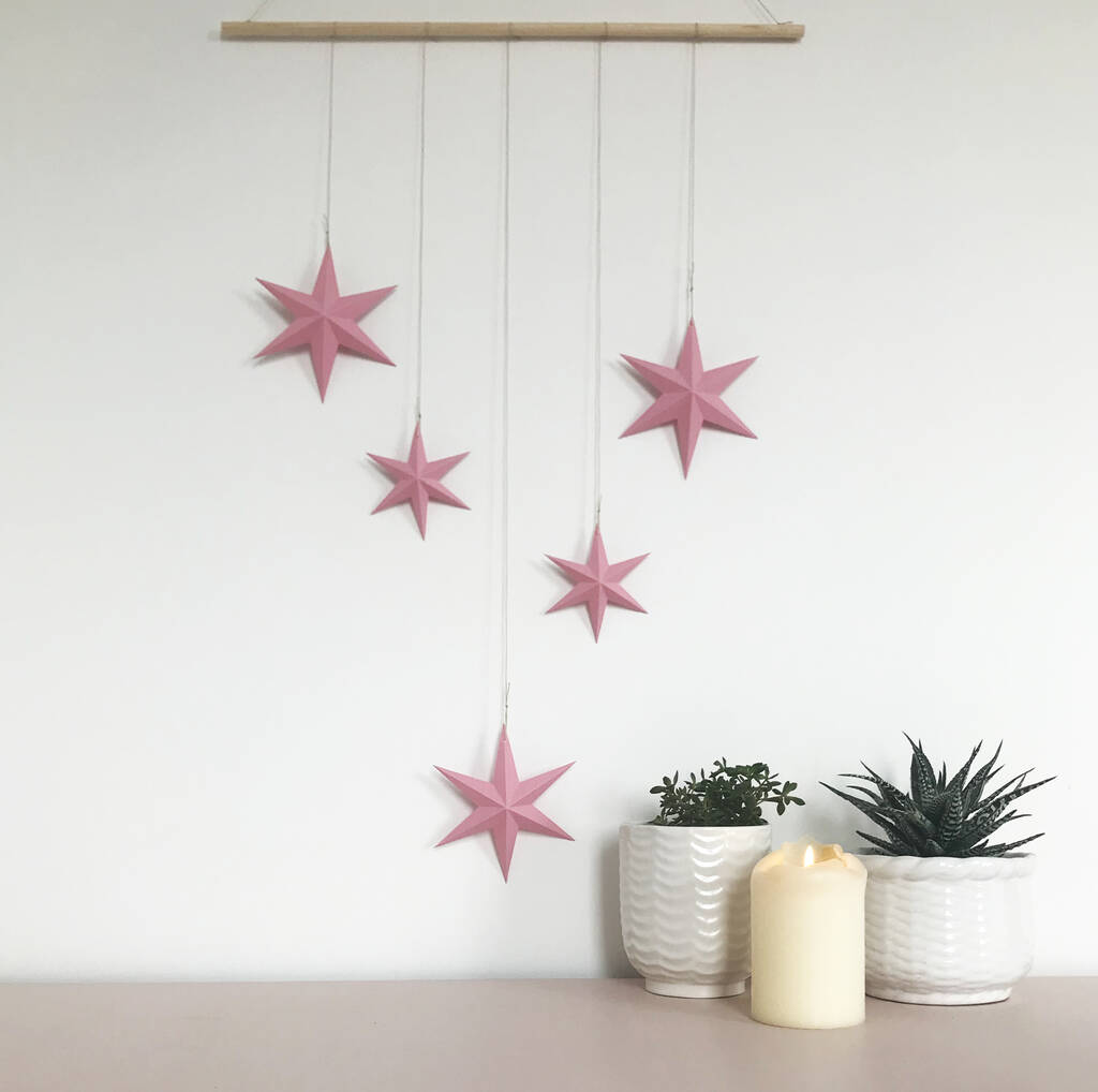 Paper Star Wall Hanging Diy Kit, 1 of 5
