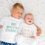 Personalised Big Sister / Brother, Little Sister / Brother Sibling Matching Set Floral, thumbnail 1 of 10