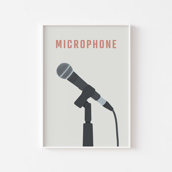 Microphone Print | Dynamic Stage Mic, 7 of 9