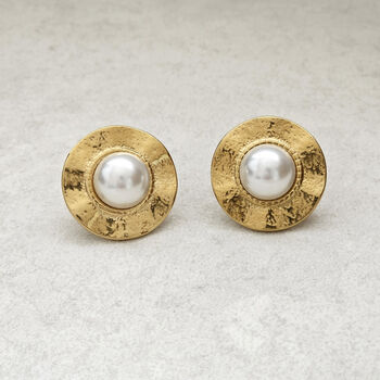 Halo Pearl Earrings, 4 of 6