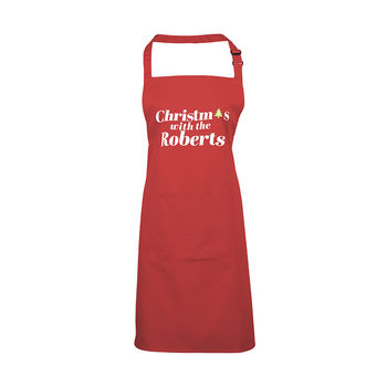 'Christmas With The…' Personalised Apron, 5 of 9