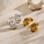 Mini Nautilus Shell Stud Earrings, thumbnail 1 of 5