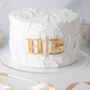 Personalised Initials Wedding Engagement Cake Charm Set, thumbnail 2 of 6