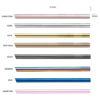 Finishing Exams Gift Personalised Metal Drinking Straw, 3 of 4
