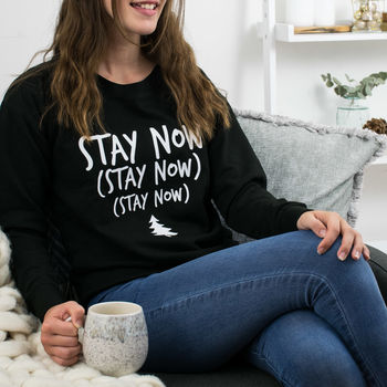 Stay Now Womens Christmas Jumper, 3 of 6