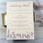 Wildflower Tri Fold Recycled Folded Wedding Invitation, thumbnail 7 of 10