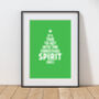 Personalised Get Into The Christmas Spirit Print, thumbnail 1 of 10