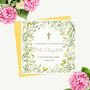 Communion, Christening, Confirmation Card Green Foliage, thumbnail 1 of 3