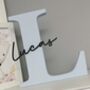 Freestanding Personalised Wooden Letters 20cm, thumbnail 6 of 8