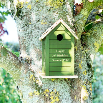 Personalised Wooden Bird Box, 5 of 7