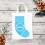 Personalised Blue Christmas Stocking Bag, thumbnail 1 of 2