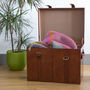 Personalised Leather Storage Trunks Two Colours, thumbnail 2 of 12