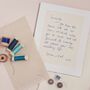 Mounted Personalised Embroidered Handwriting, thumbnail 4 of 9