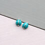 Mini Enamel Ladybird Earrings Studs, thumbnail 1 of 3