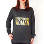 'Gindependent Woman' Ladies Sweatshirt, thumbnail 1 of 3