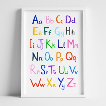 Alphabet Kids Room Print, 4 of 5