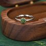 Minimalist Genuine Jade Ring In Sterling Silver, thumbnail 5 of 10