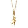 Vintage Teddy Bear Charm Necklace, Sterling Silver Or Gold Plated, thumbnail 9 of 10