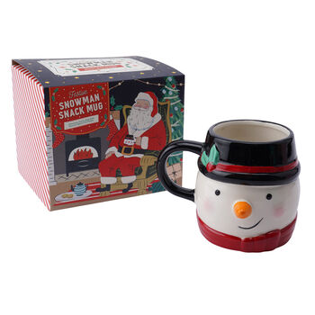 Christmas Snowman Snack Mug With Gift Box, 3 of 7