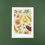 Vegetable A4 Recycled Art Print, thumbnail 2 of 5