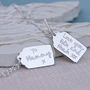 Personalised Sterling Silver Gift Tag Necklace, thumbnail 1 of 5