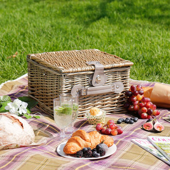 Personalised Luxury Hand Woven Cooler Picnic Hamper, 5 of 6