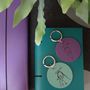 Child's Drawing Or Writing Personalised Leather Keyring, thumbnail 4 of 7