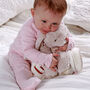 Personalised Baby Blanket And Bunny Soft Toy Gift Set, thumbnail 2 of 8