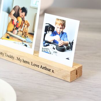 Personalised Wedding Anniversary Photo Block And Prints, 5 of 11