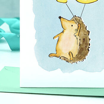 Hedgehog 18th Birthday Card, 2 of 8