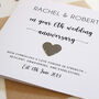 Personalised 6th Anniversary Card With Iron Heart, thumbnail 3 of 6