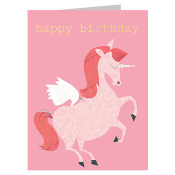 Happy Birthday Unicorn Mini Card, 2 of 5