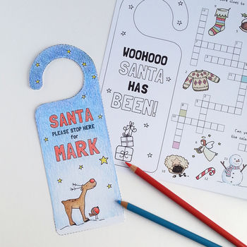Letter To Santa, Large Activity Card, Personalised, 4 of 4