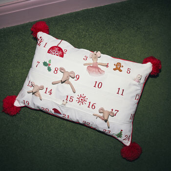 Personalised Advent Calendar Cushion, 2 of 2