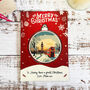 Personalised Red London Christmas Keepsake Card And Bauble Set, thumbnail 1 of 5