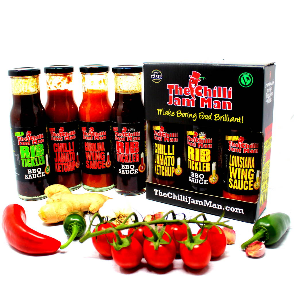 The 'Saucy Box' Chilli Sauce Gift Set, 1 of 6
